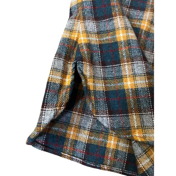 Vintage Allyn St George Mens M Plaid Wool Blend Shacket Shirt Made in Korea - Picture 5 of 12